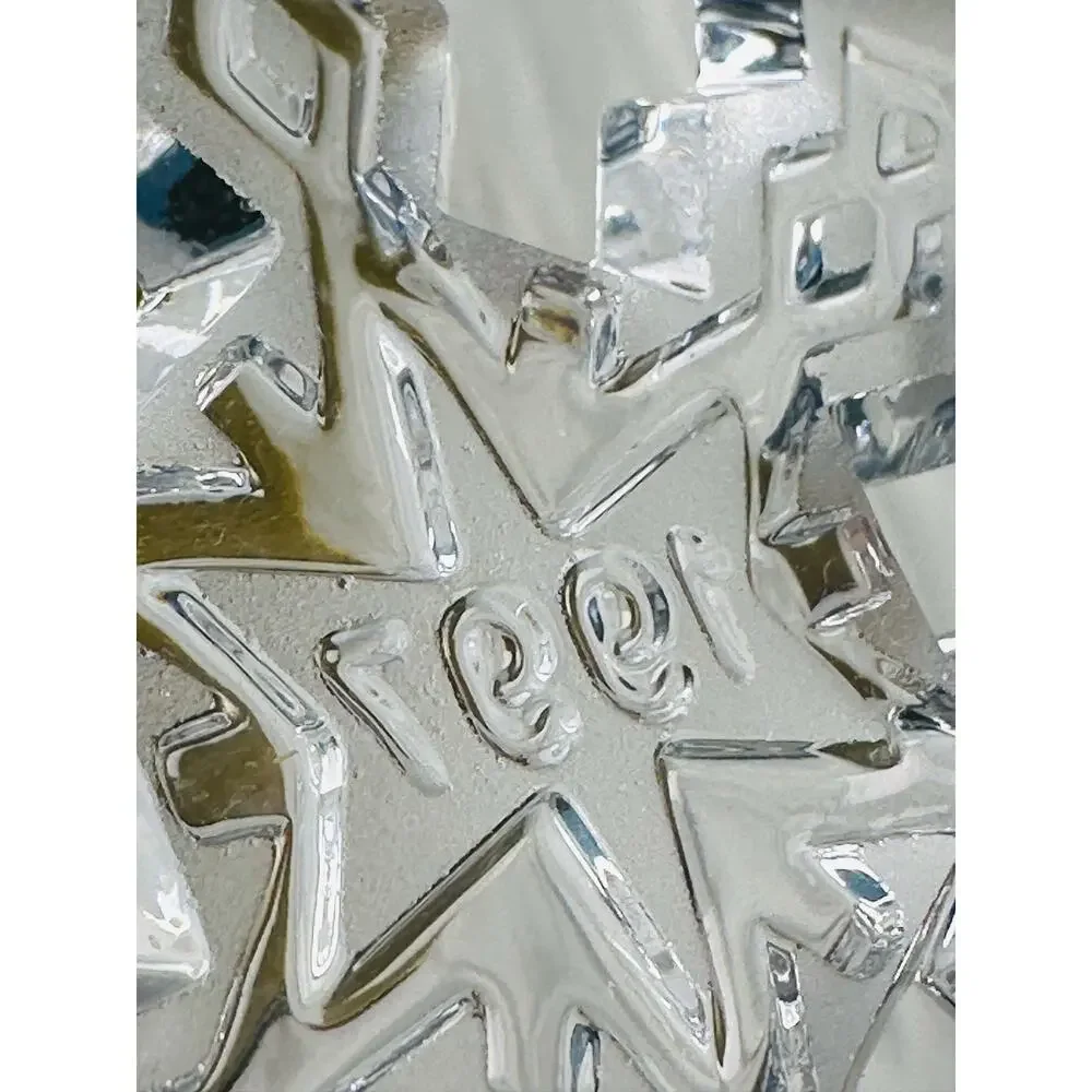 Vintage 1997 Waterford Crystal Snow Crystal Collection Snowflake Ornament